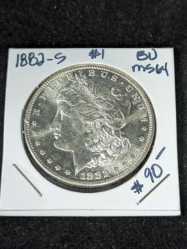 1882-S Morgan Silver Dollar BU