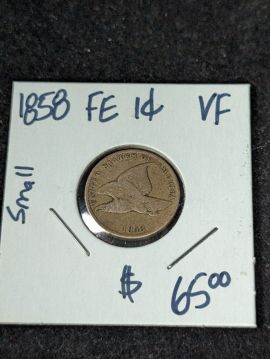 1858 Flying Eagle Cent VF small letters