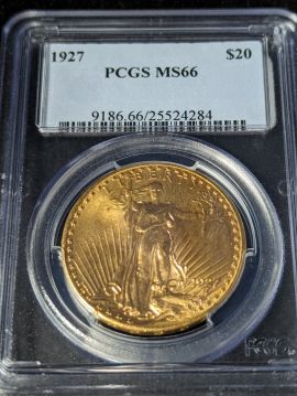 1927 $20 PCGS MS66