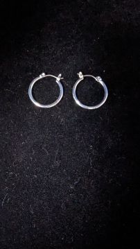 .925 Sterling Silver Lightweight Hoop Earrings