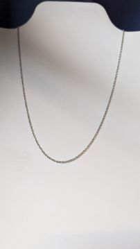 .925 Sterling Silver Rope Chain Necklace - 18 inches