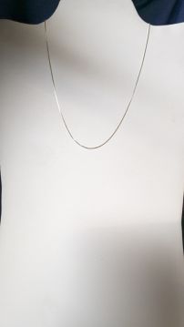 .925 Sterling Silver Thin Necklace - 16 inches