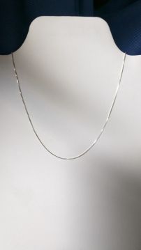 .925 Sterling Silver Thin Necklace - 17 inches