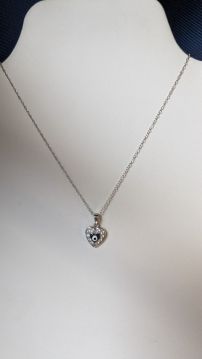 .925 Sterling Silver Necklace with Evil Eye Pendant