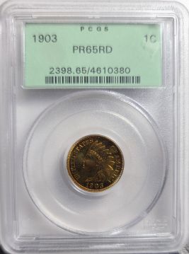 1903  Indian 1C PCGS PF65RD Proof