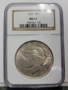 1923  $1 NGC MS63   1959107-180